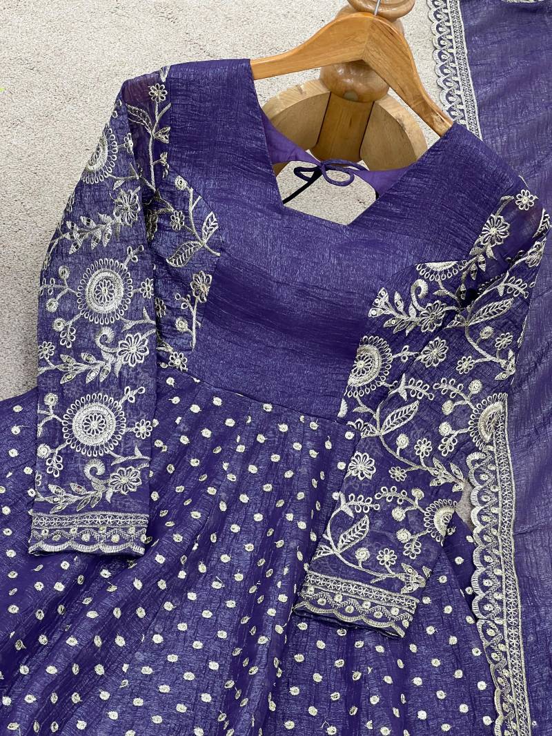 Ruhi Z 3134 Crunchy Silk Embroidered Suits Collection