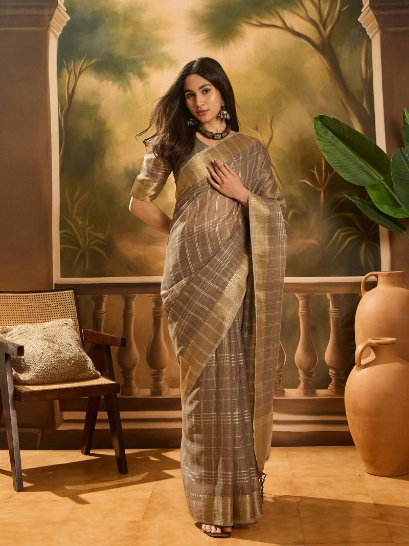 Cp 8554 Khadi Organza Jacquard Worked Saree Collection