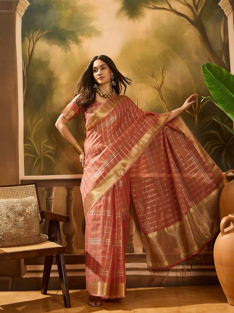 Cp 8554 Khadi Organza Jacquard Worked Saree Collection