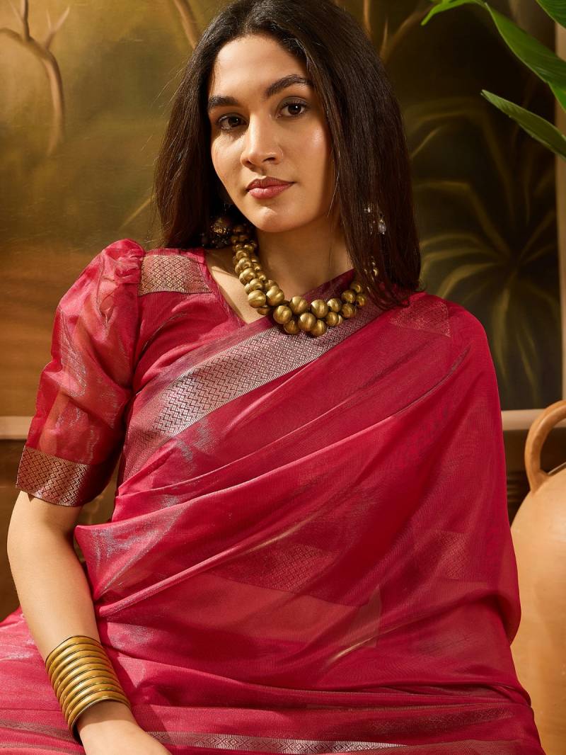 Cp 8556 Organza Jacquard Worked Saree Collection