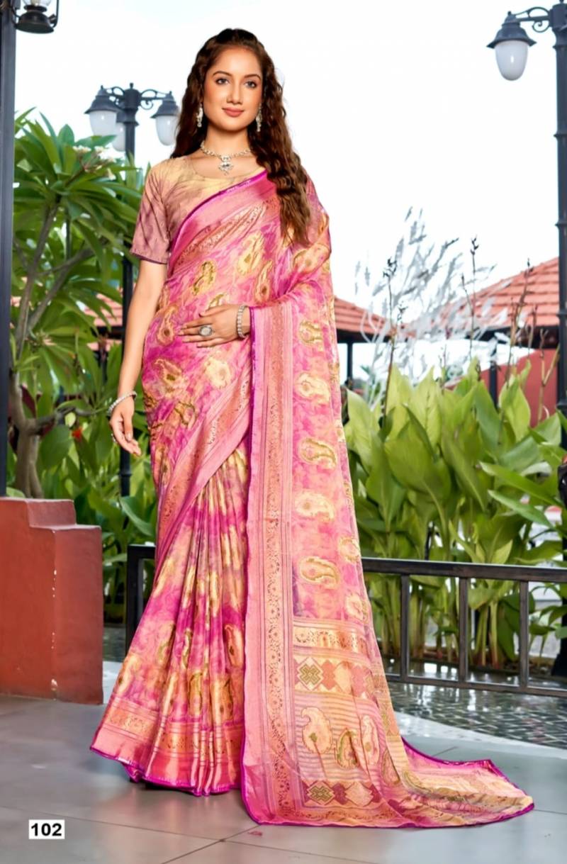 Kashvi Nandika Vol 1 Brasso Festival Wear Saree Collection
