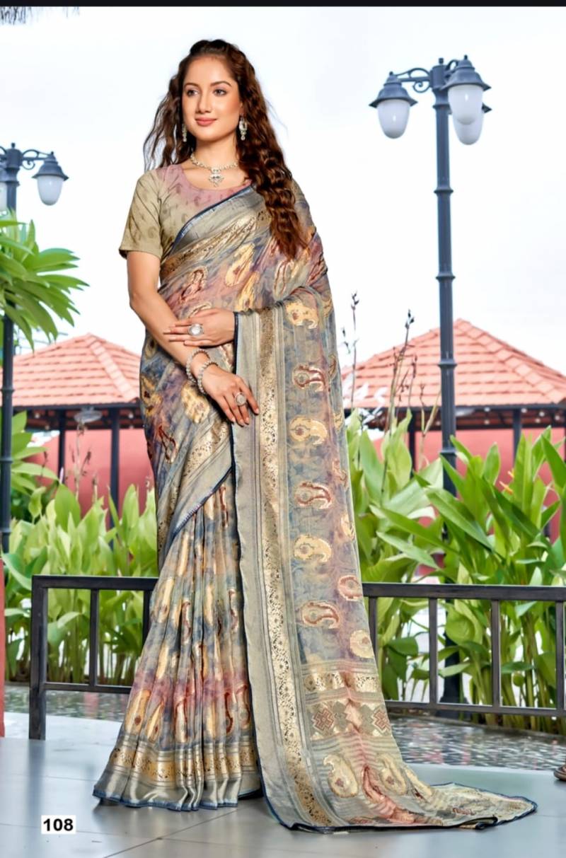 Kashvi Nandika Vol 1 Brasso Festival Wear Saree Collection