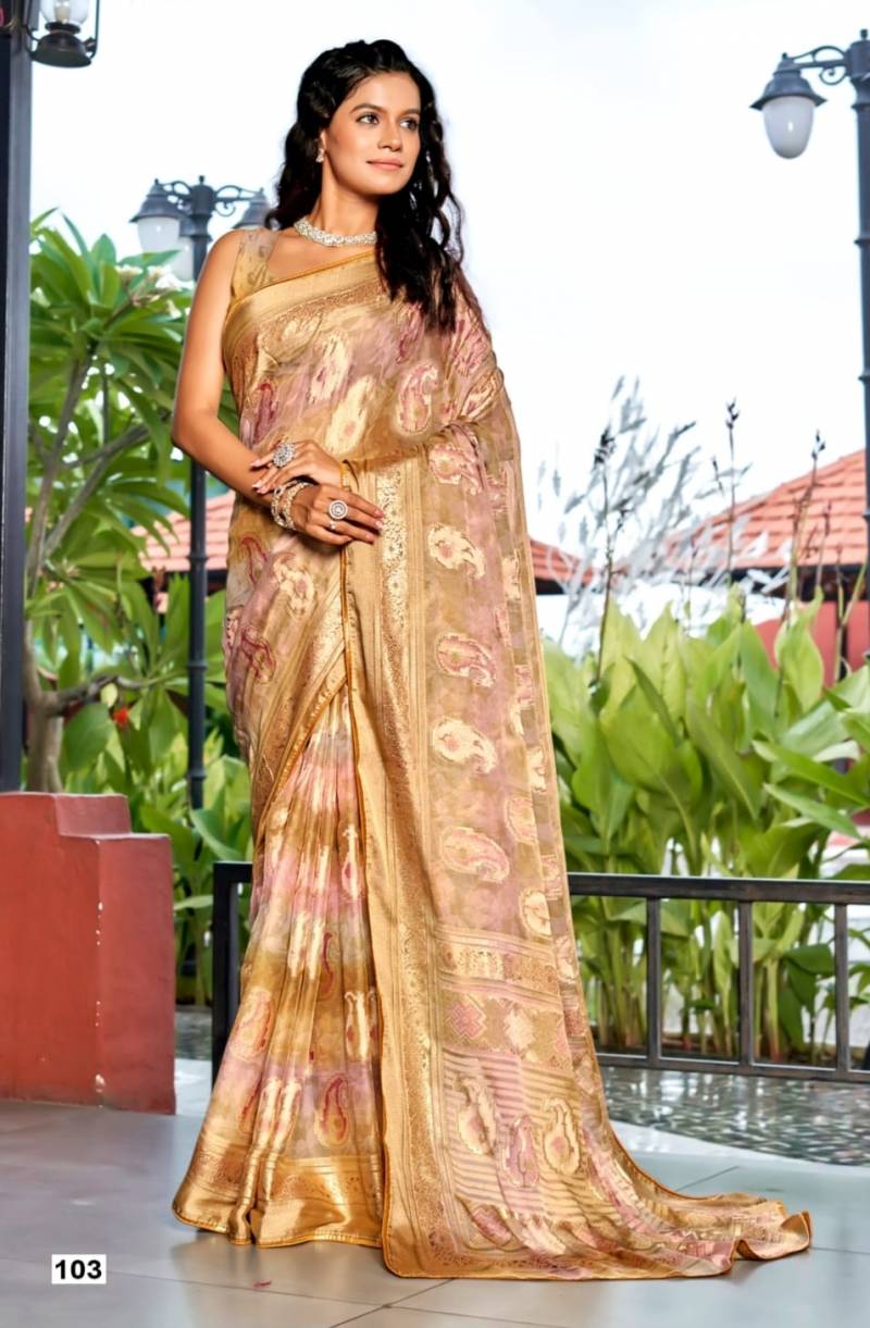 Kashvi Nandika Vol 1 Brasso Festival Wear Saree Collection