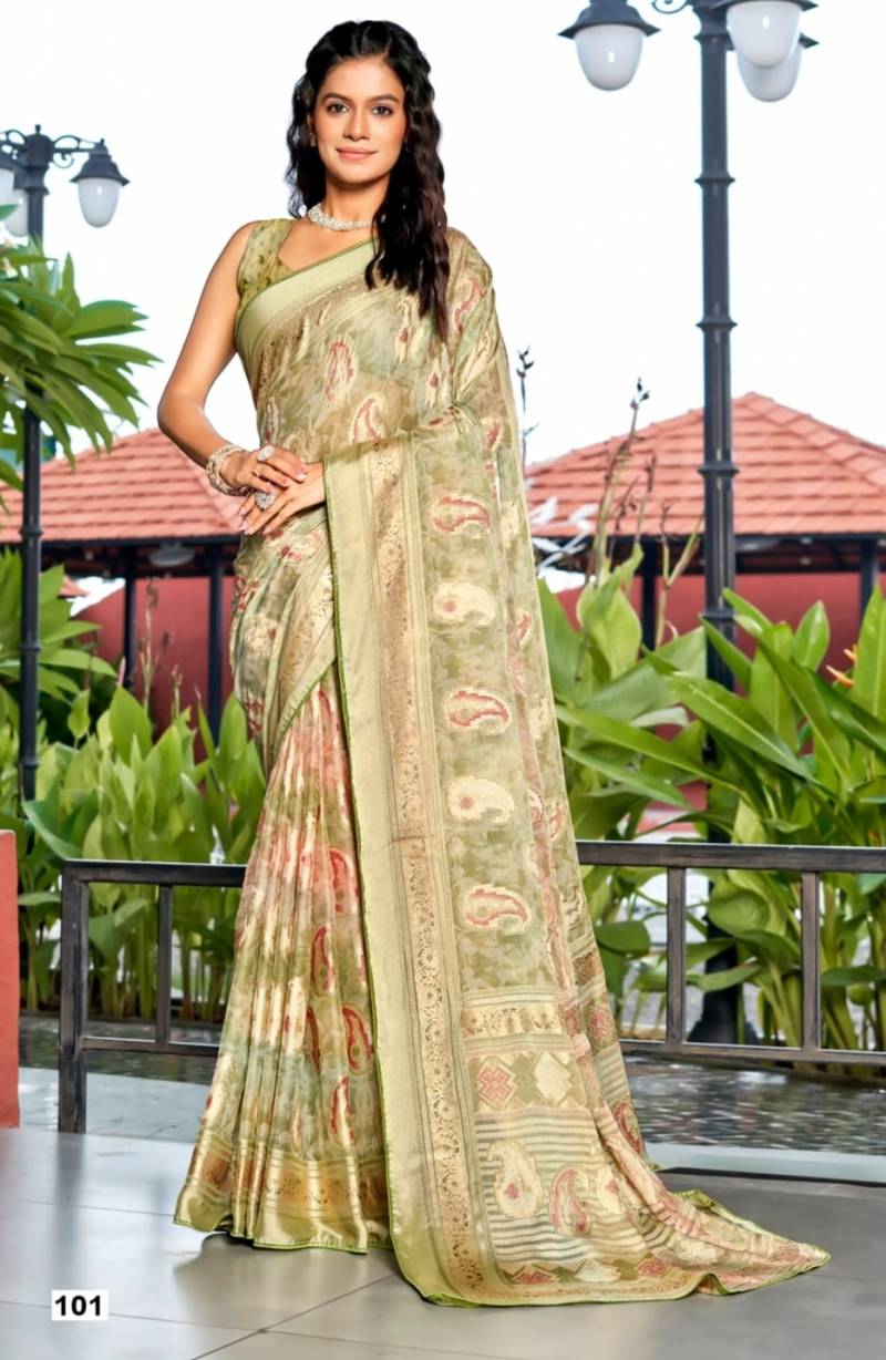 Kashvi Nandika Vol 1 Brasso Festival Wear Saree Collection
