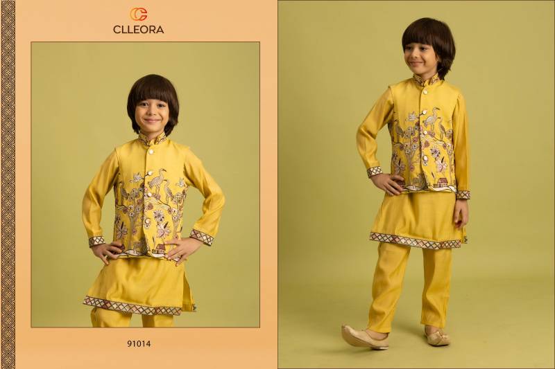 Clleora Mini Ethnic Viscose Kids Wear Festival Special Collection