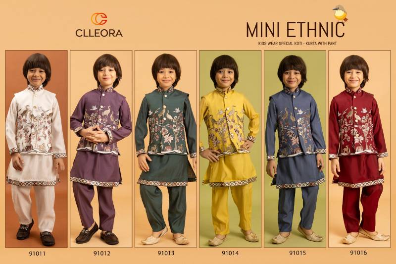 Clleora Mini Ethnic Viscose Kids Wear Festival Special Collection