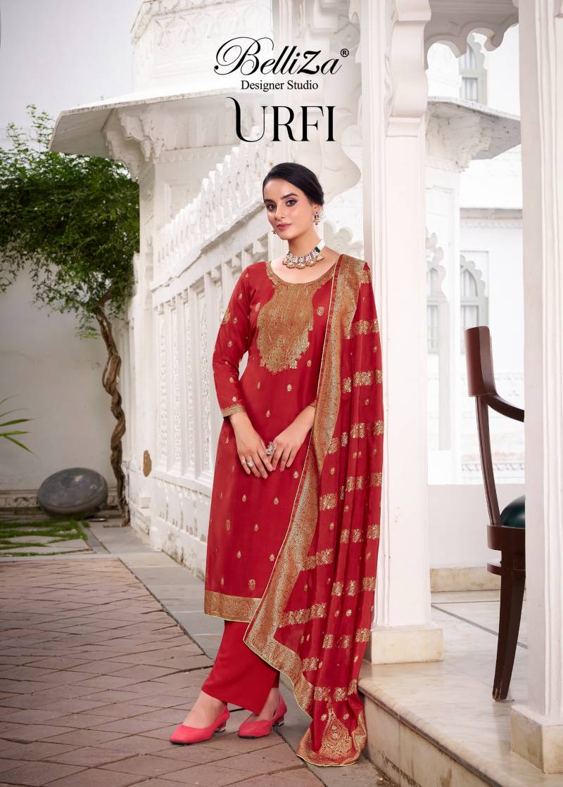 Belliza Urfi Viscose Dolla Silk Dress Material Collection
