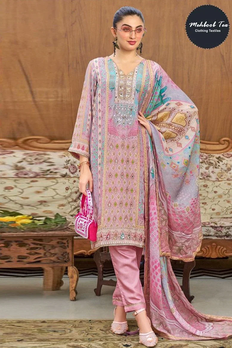 Mehboob Tex 1712 Malsin Digital Print Salwar Suit Collection