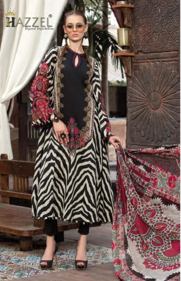 Hazzel Maria B 0361 Cotton Printed Pakistani Salwar Kameez Suit