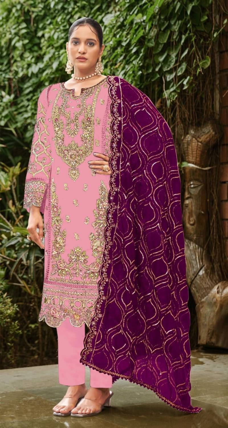 Bilqis B 207 A To D Faux Georgette Festival Wear Salwar Suit Collection