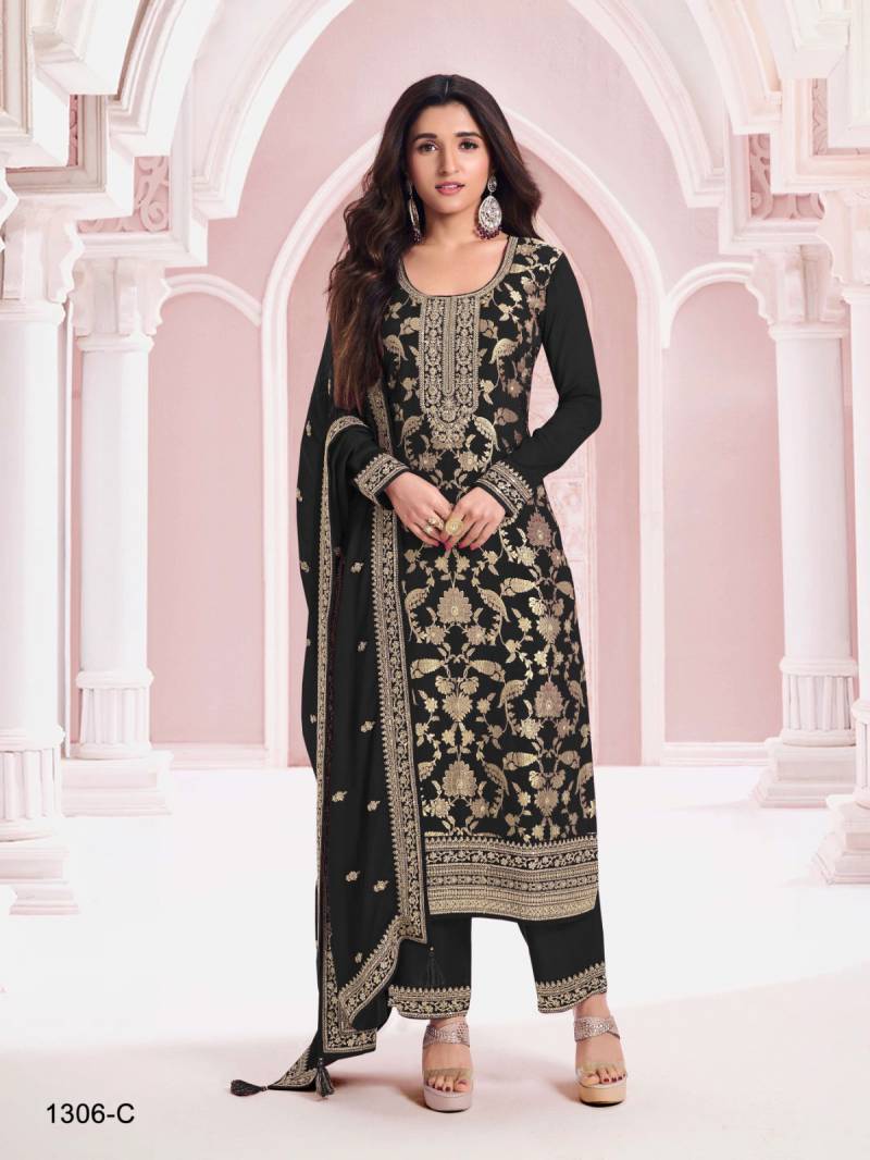 Tf 1306 A To C Viscose Designer Embroidery Salwar Suit Collection