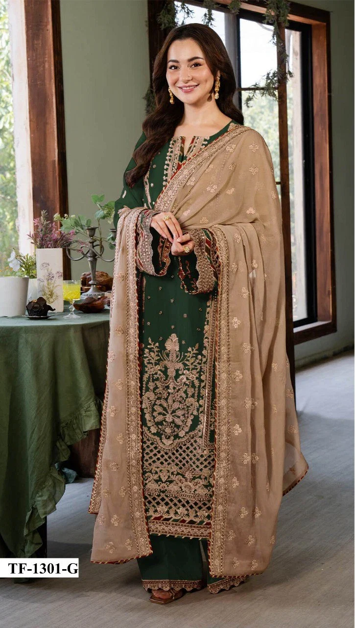 Tf 1301 A To H Faux Georgette Festival Wear Pakistani Suits Collection