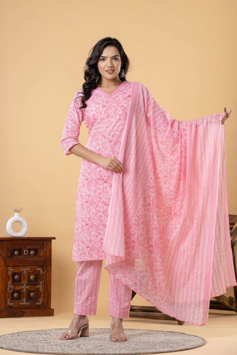 Naisha K 282 Vol 7 Cotton Printed Kurti Bottom With Dupatta