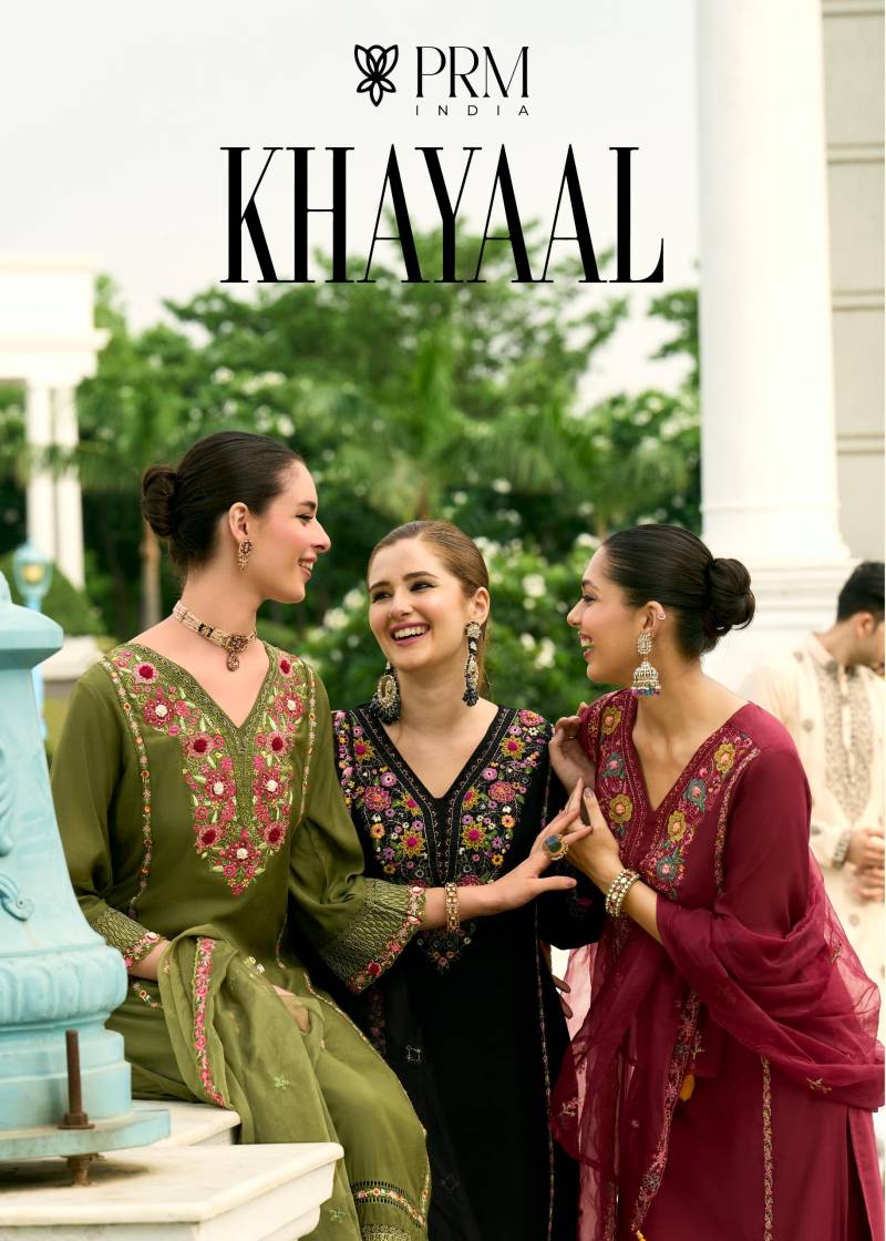 Prm Khayaal Mull Chanderi Embroidery Party Wear Collection
