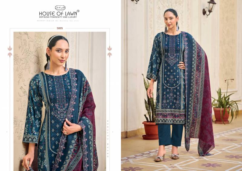 House Of Lawn Bin Saeed Vol 4 Cotton Digital Print Dress Material