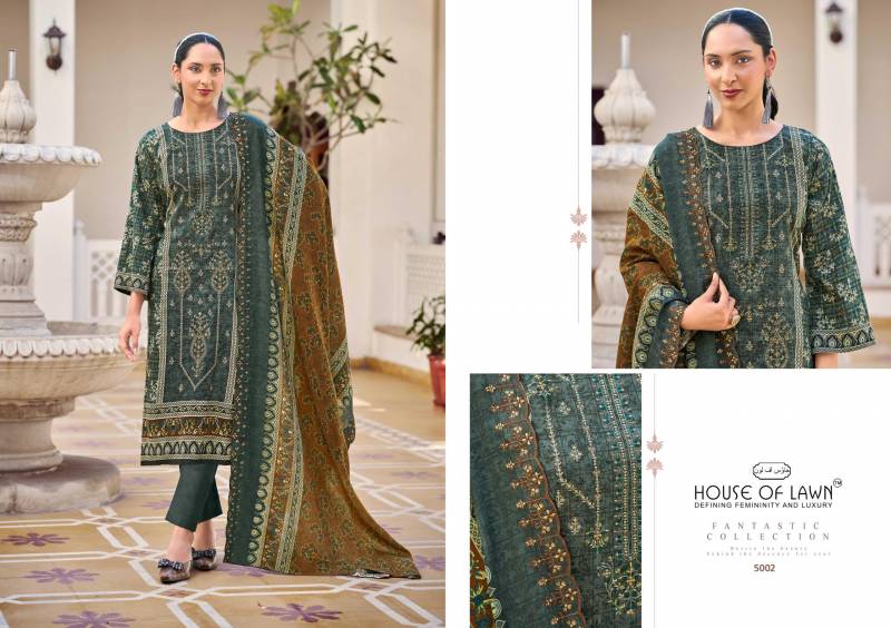 House Of Lawn Bin Saeed Vol 4 Cotton Digital Print Dress Material