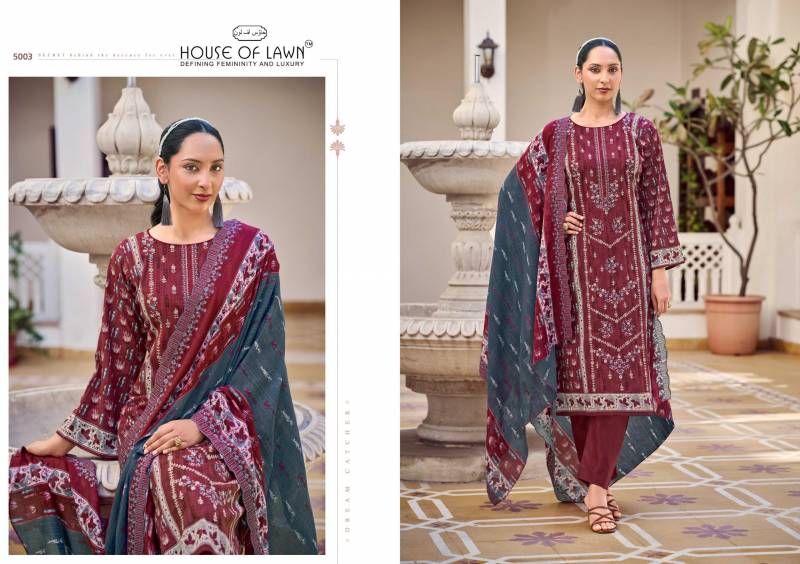House Of Lawn Bin Saeed Vol 4 Cotton Digital Print Dress Material