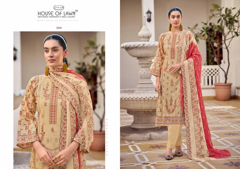 House Of Lawn Bin Saeed Vol 4 Cotton Digital Print Dress Material