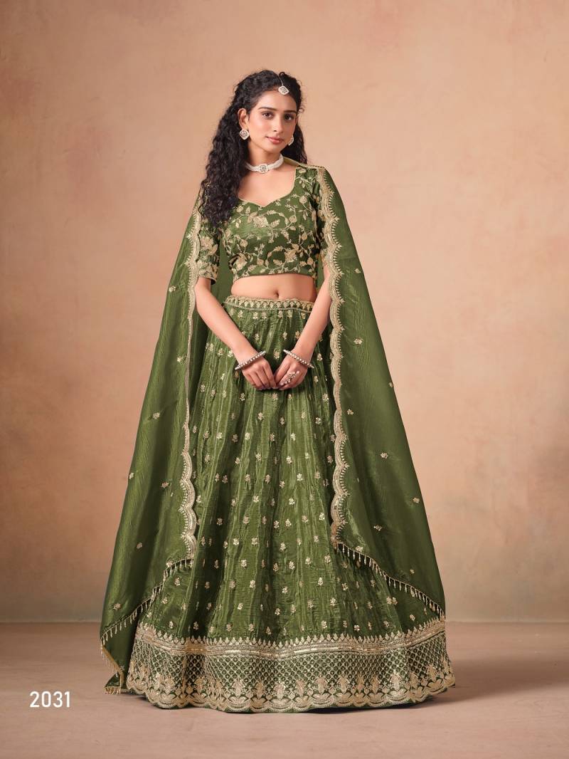 Mehvish Vol 23 Designer Organza Crush Fill Lehenga Choli Collection