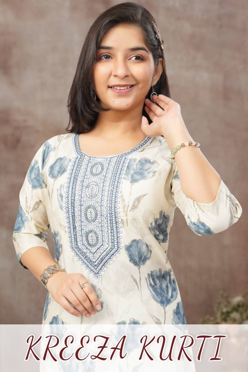 Kreeza Kurti Vetican Printed Fancy Kurti Collection