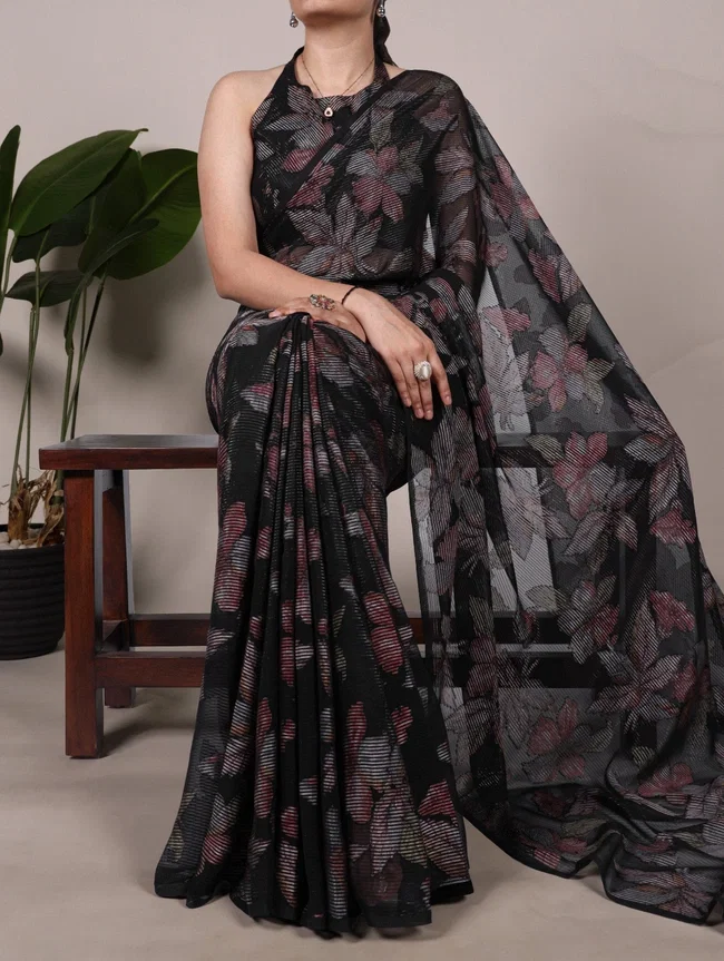 Lekha YNF 7052 Designer Brasso Saree Collection