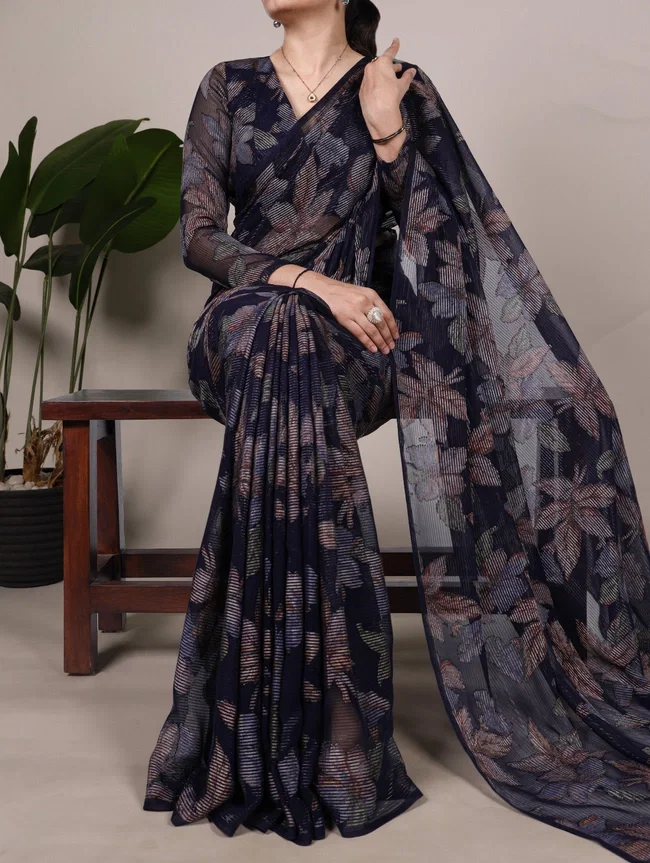 Lekha YNF 7052 Designer Brasso Saree Collection