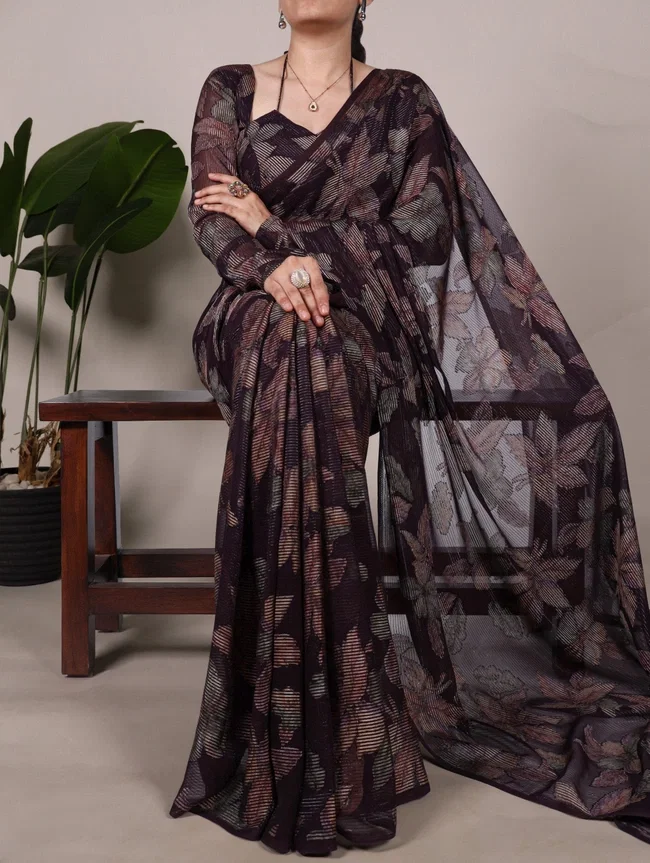 Lekha YNF 7052 Designer Brasso Saree Collection