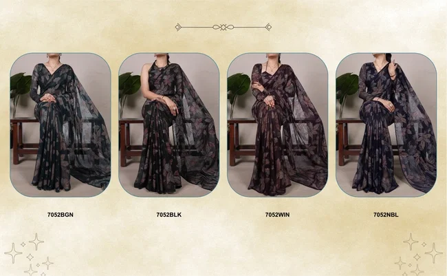 Lekha YNF 7052 Designer Brasso Saree Collection