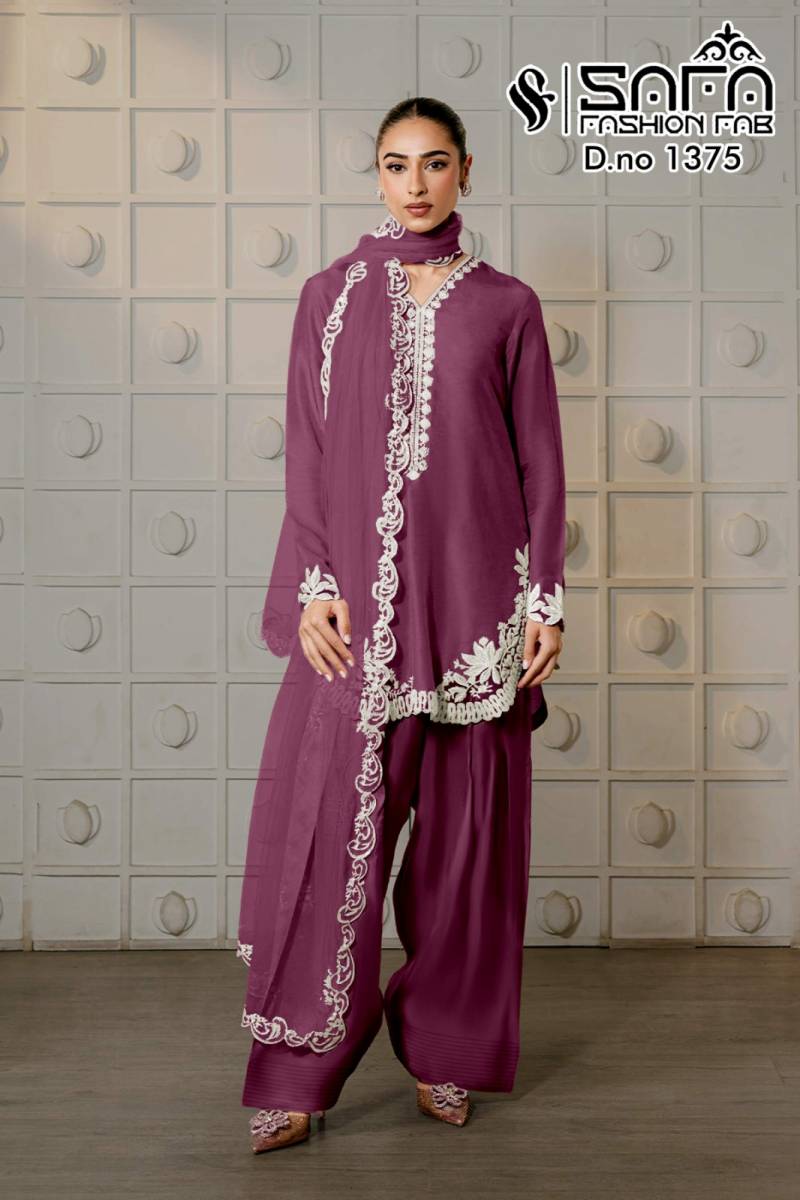 Safa Fashion Fab 1375 Tunic Wear With Farsi Salwar Collection