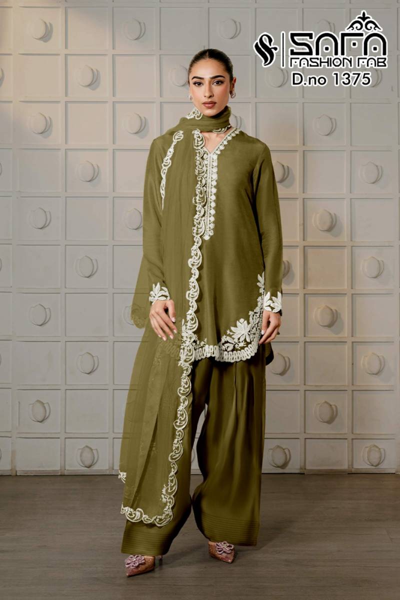 Safa Fashion Fab 1375 Tunic Wear With Farsi Salwar Collection