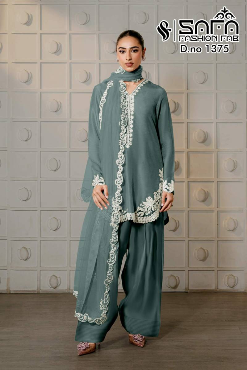Safa Fashion Fab 1375 Tunic Wear With Farsi Salwar Collection