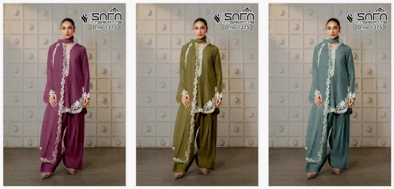 Safa Fashion Fab 1375 Tunic Wear With Farsi Salwar Collection