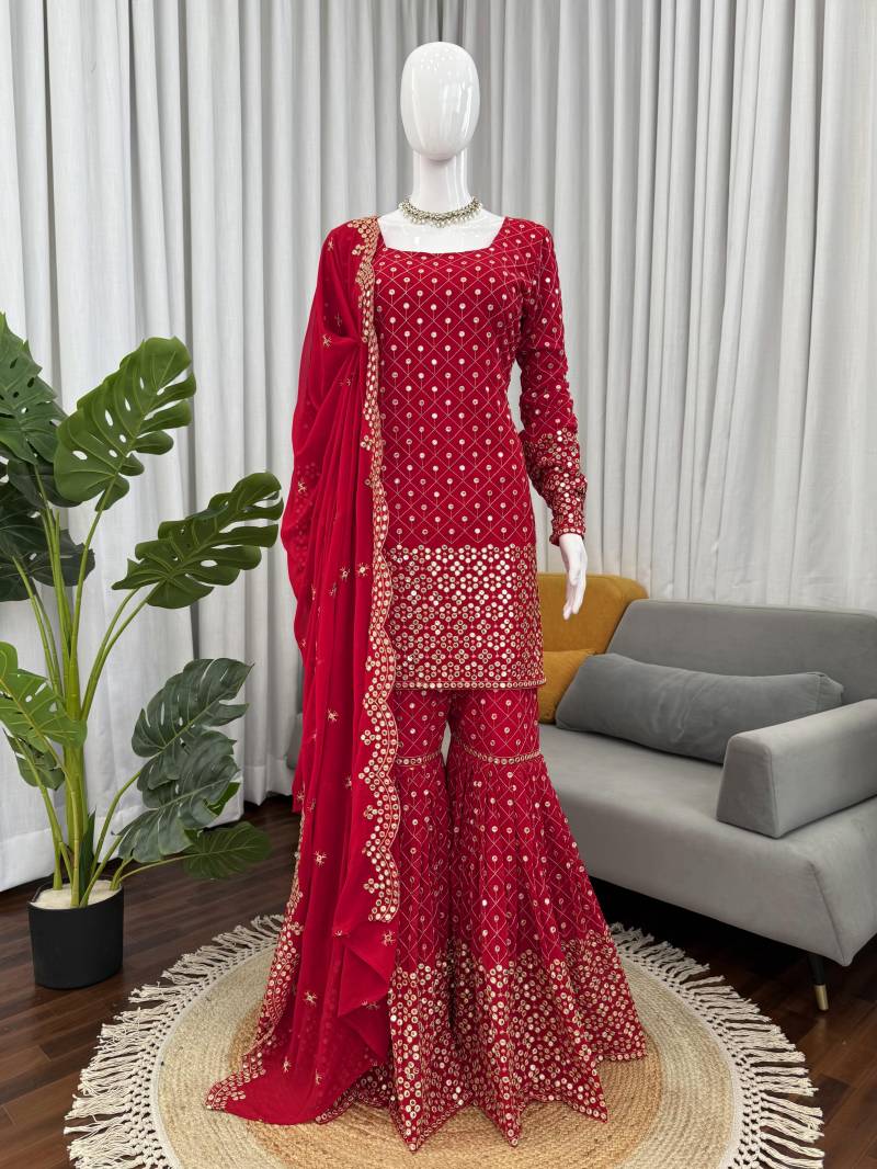 Glory R 5921 Faux Georgette Premium Sharara Set Collection