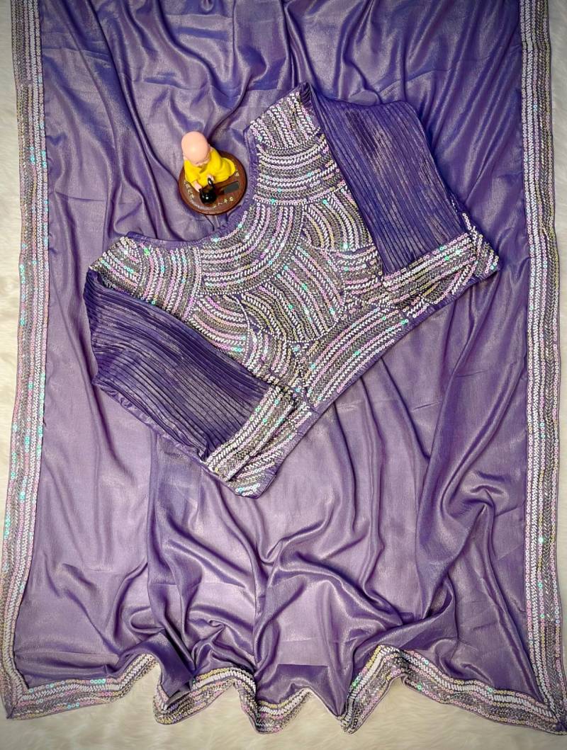 Vt 671 T Choklate Georgette Fancy Saree Collection