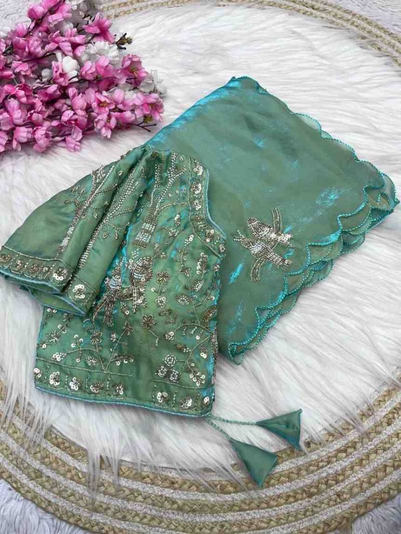 Kc 588 Fandy Satin Bollywood Designer Saree Collection