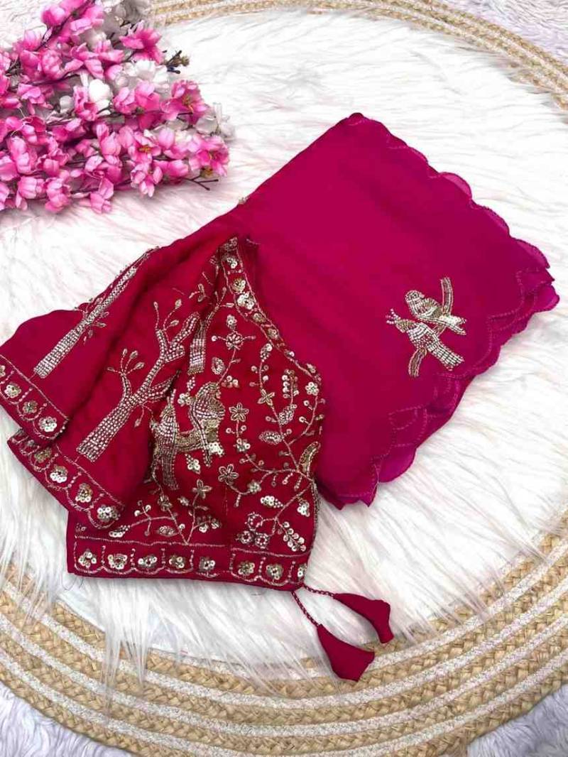 Kc 588 Fandy Satin Bollywood Designer Saree Collection
