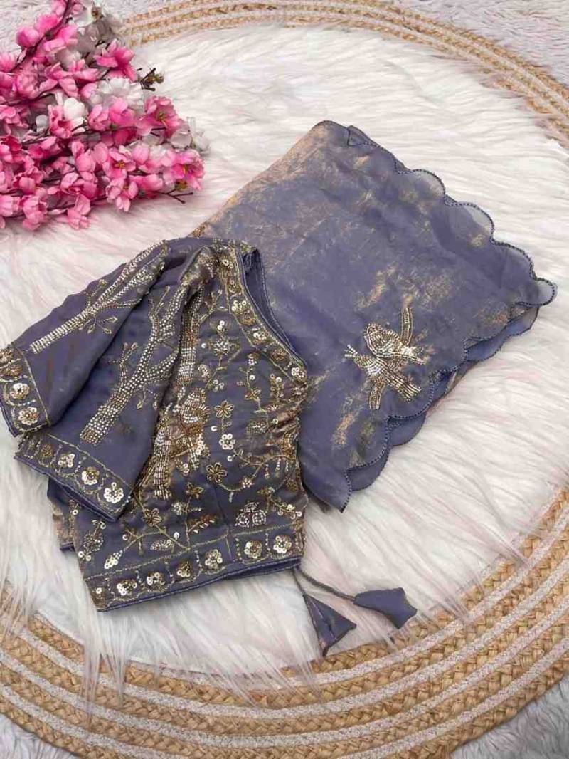 Kc 588 Fandy Satin Bollywood Designer Saree Collection