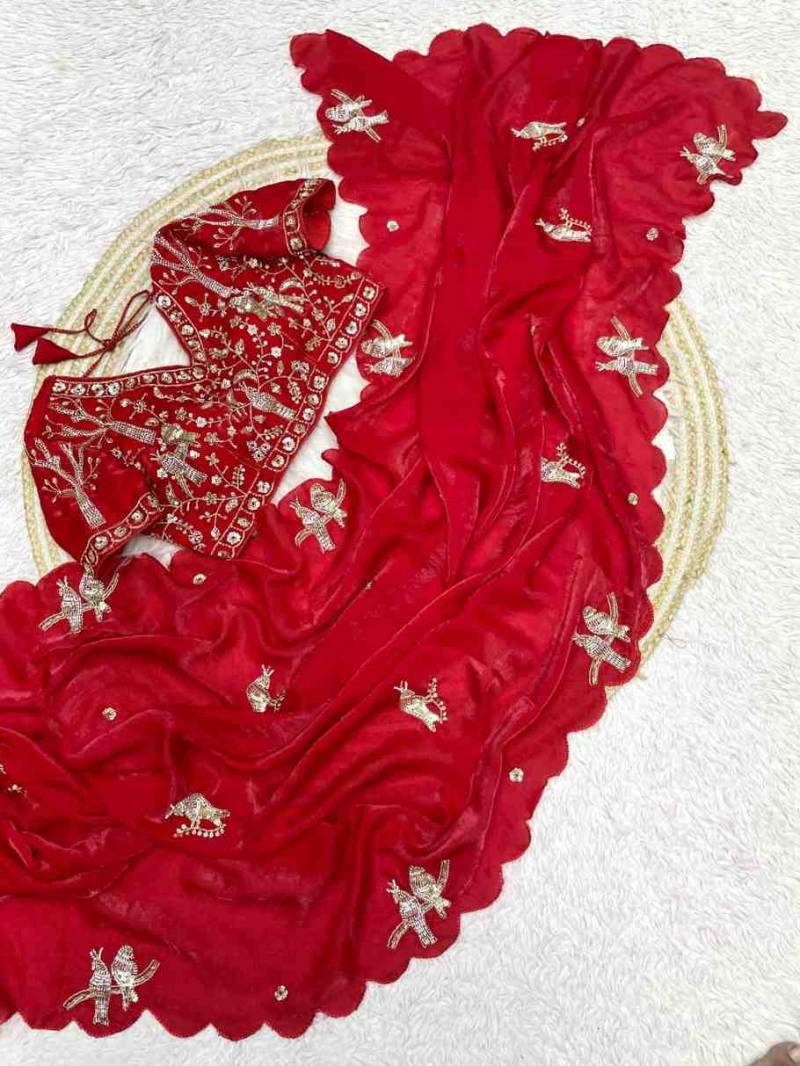 Kc 588 Fandy Satin Bollywood Designer Saree Collection
