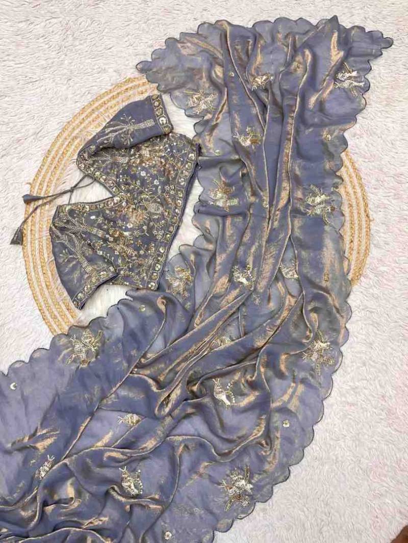 Kc 588 Fandy Satin Bollywood Designer Saree Collection