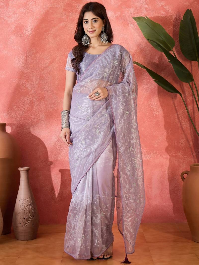 Cp 8258 Sequance Worked Fancy Net Saree Collection