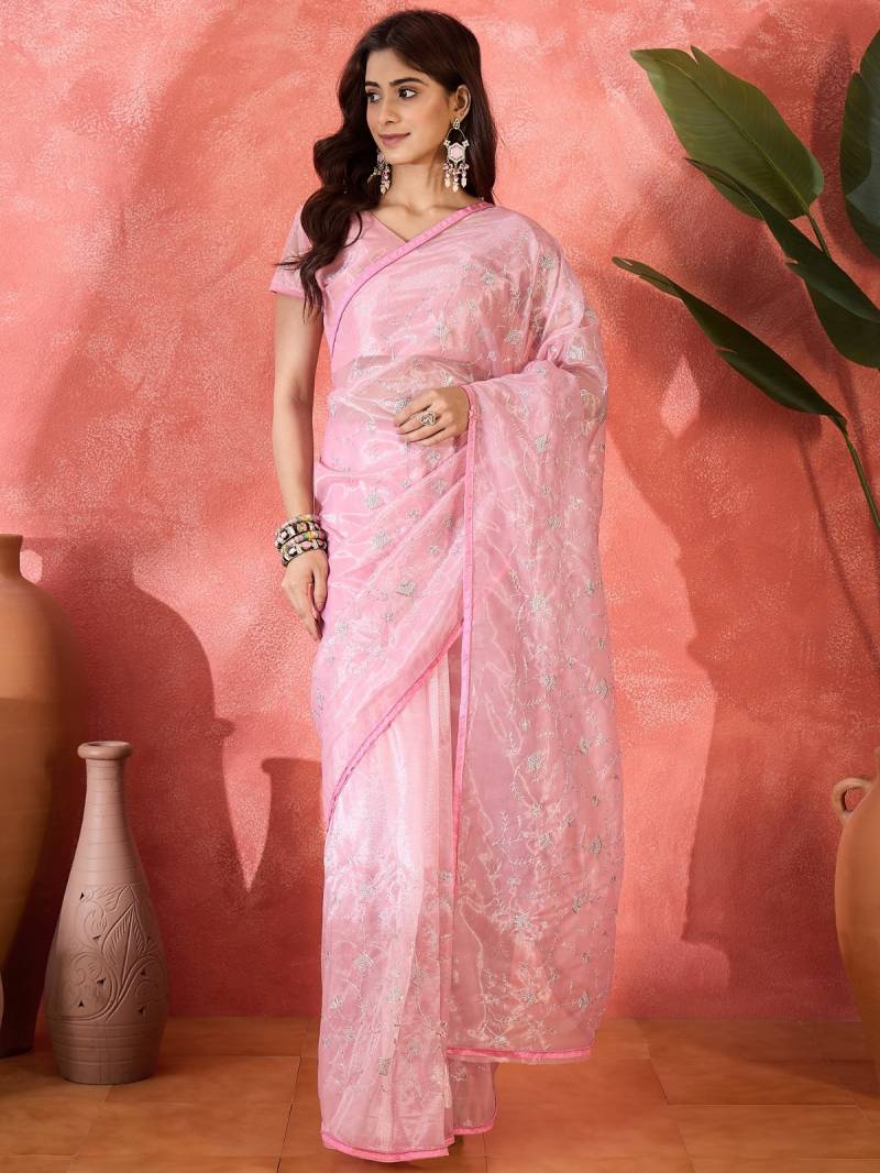Cp 8258 Sequance Worked Fancy Net Saree Collection