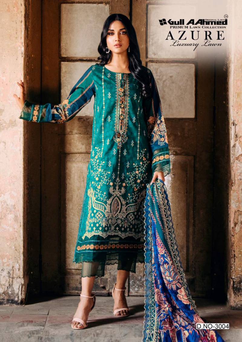 Gull Aahmed Azure Vol 3 Readymade Cotton Karachi Kurti Set Collection