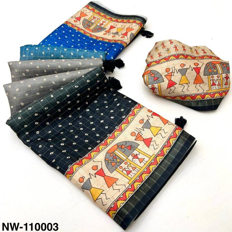 Rajyog Maheshwari Silk Vol 3 Cotton With Zari Chex Printed Saree