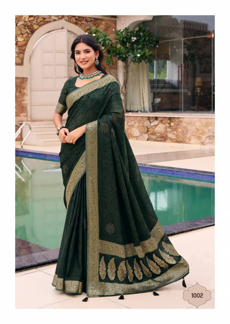 Stavan Purnima Georgette Fancy Saree Collection