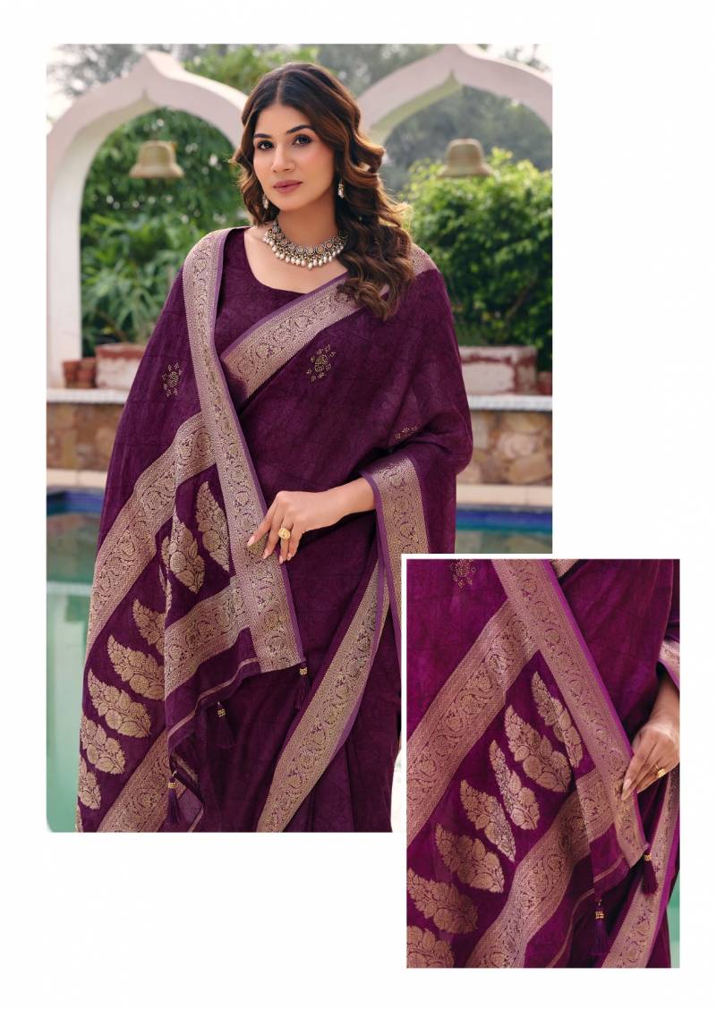 Stavan Purnima Georgette Fancy Saree Collection