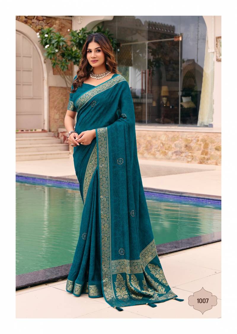 Stavan Purnima Georgette Fancy Saree Collection