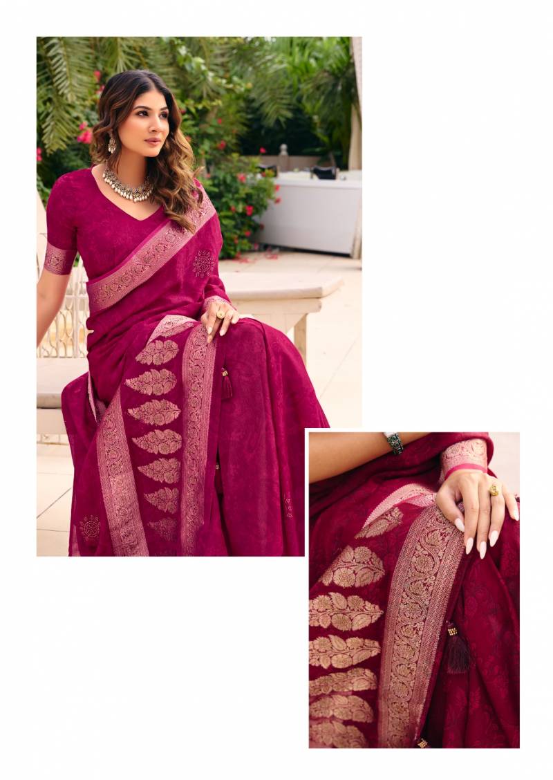Stavan Purnima Georgette Fancy Saree Collection
