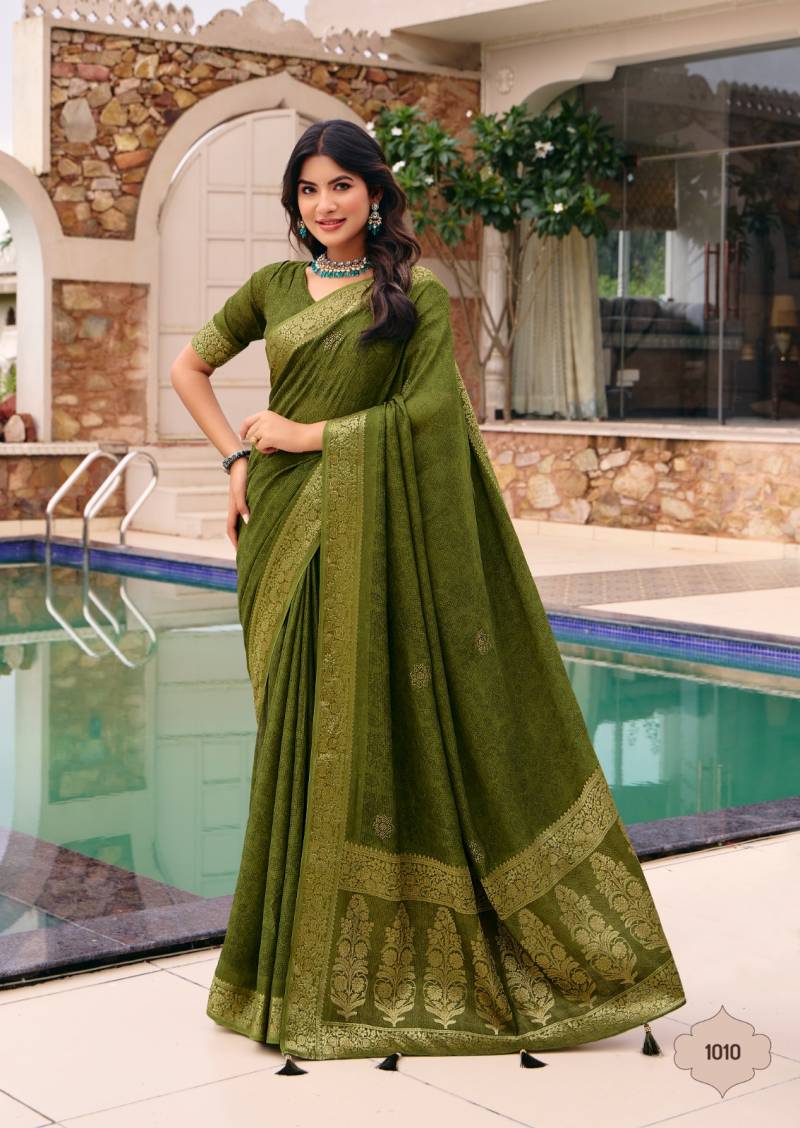 Stavan Purnima Georgette Fancy Saree Collection