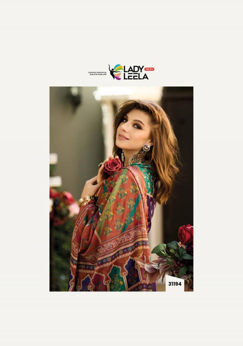 Lady Leela Khwab Designer Embroidery Silk Kurti Bottom And Dupatta