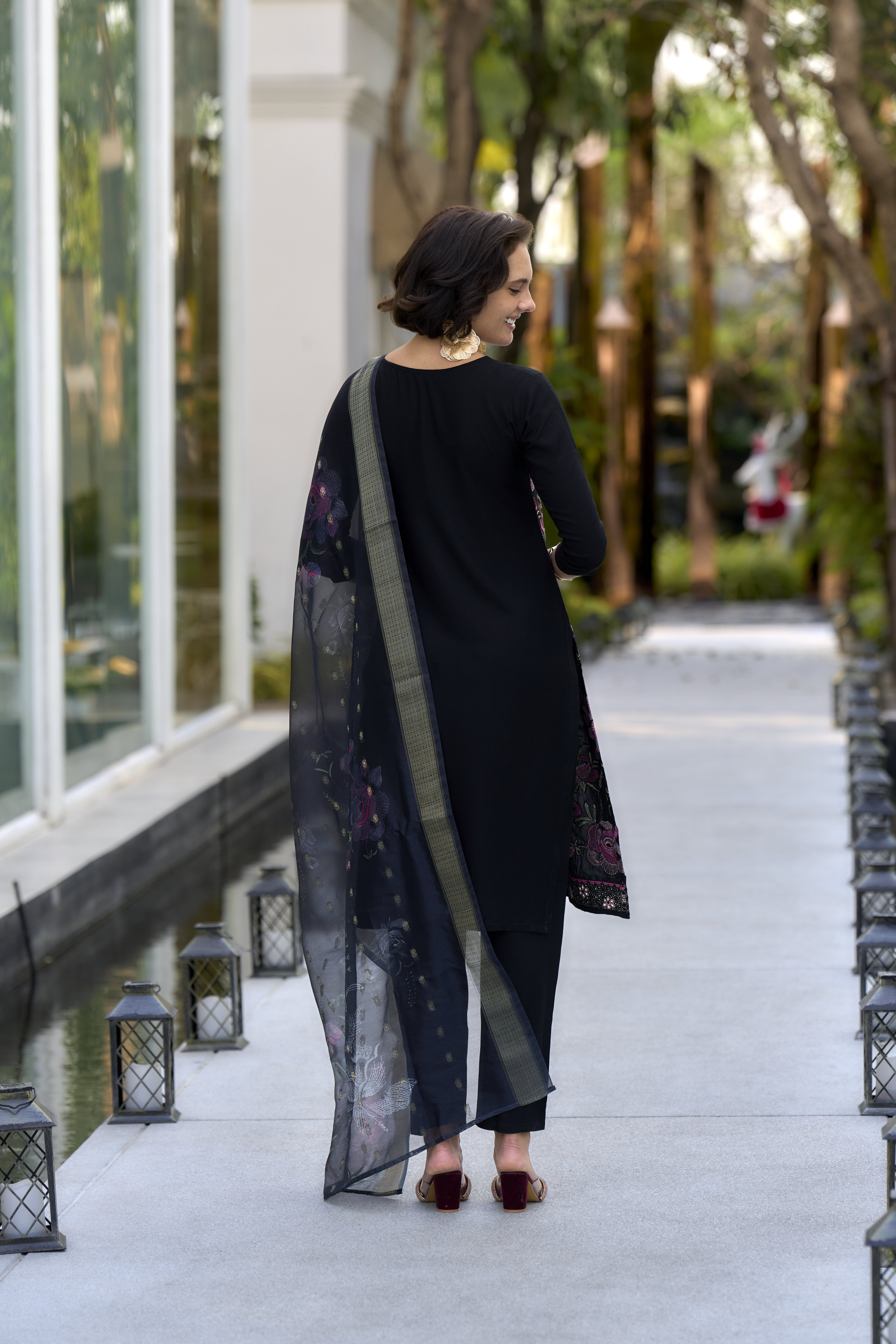 Shiv RY 2017 Rayon Embroidery Kurti Bottom With Dupatta